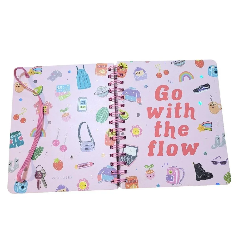 Tween Girl Planner Set Ohh Deer Papergang Go With the Flow Gel Pens Stickers